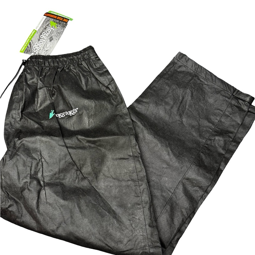 Frogg Toggs Pro Action Rain Pants Black Large BNWT Waterproof Outdoor Gear - Picture 5 of 10